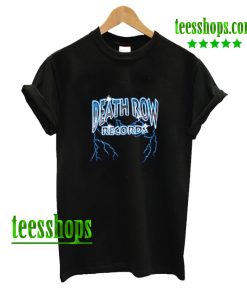 Death Row Records Lightning Mens Black T Shirt AA