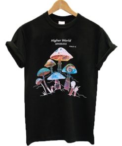 Harajuku Mushrooms Print T-shirt AA