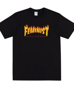 FEMINIST FIRE LOGO T-shirt AA