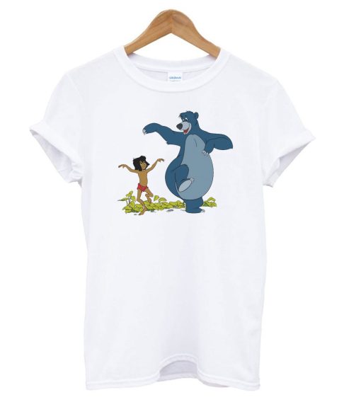Jungle Book Mowgli and Baloo Dancing T shirt AA
