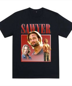 SAWYER From LOST Homage T-shirt AA