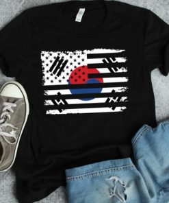 South Korean Flag t shirt, Korean American, American Korean Gift tee XX