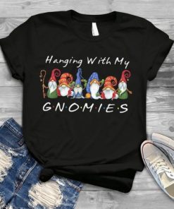Hanging With My Gnomies Funny Gnome Friend Christmas T-Shirt AA