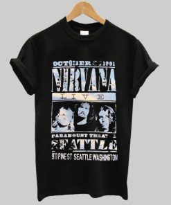 Nirvana Seattle Concert T Shirt AA