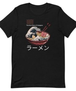 The Great Wave off Kanagawa Ramen T-Shirt AA