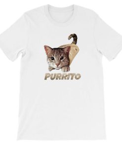 Cute Kitten Burrito Food Purrito Shirt AA