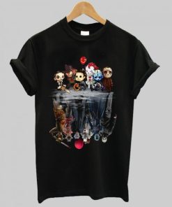 Horror Movie Characters Water Mirror Reflection T-Shirt AA