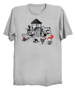 Horror Park Cute Horror Movie Villains T-Shirt AA