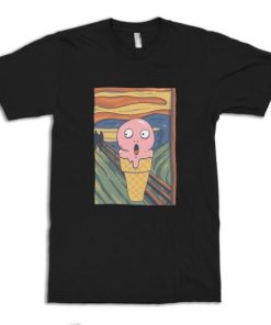 Ice Cream Funny Scream Edvard Munch T-Shirt AA