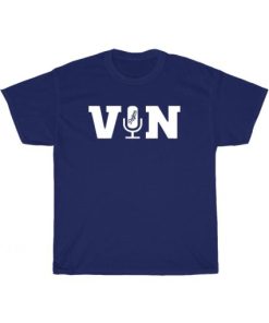 Legend Vin Scully Microphone T-Shirt AA