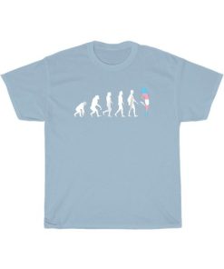 Pride Transgender Human Evolution T-Shirt AA