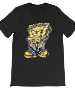 Vtg Gangsta Ghetto Spongebob Shirt PU27
