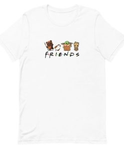 Baby Yoda Baby Groot Are Friends Short-Sleeve Unisex T-Shirt AA