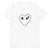 CDG Heart Frame Short-Sleeve Unisex T-Shirt AA