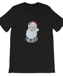 Christmas Santa Claus I Believe Short-Sleeve Unisex T-Shirt AA