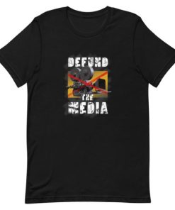 Defund The Media Vintage Short-Sleeve Unisex T-Shirt AA
