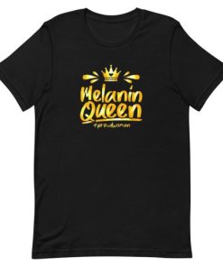 Melanin queen with crown Short-Sleeve Unisex T-Shirt AA
