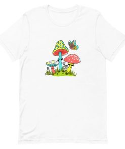 Mushroom Butterfly Baby Short-Sleeve Unisex T-Shirt AA