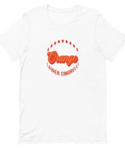 Orange Lauren Cimorelli Short-Sleeve Unisex T-Shirt AA