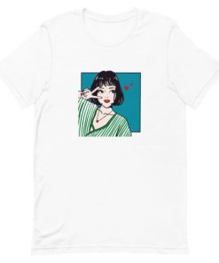 Peace Anime Girl Short-Sleeve Unisex T-Shirt AA