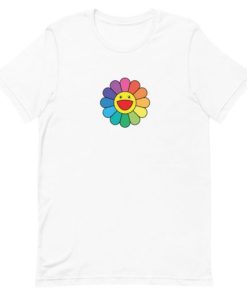 Takashi Murakami Happy Flower Short-Sleeve Unisex T-Shirt AA