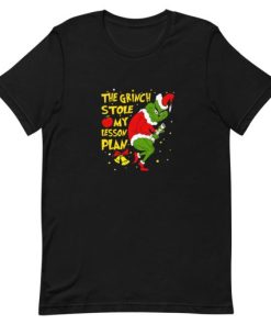 The Grinch Stole My Lesson Plan Christmas Short-Sleeve Unisex T-Shirt AA