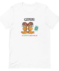 Vintage 1978 Garfield Gemini Short-Sleeve Unisex T-Shirt AA