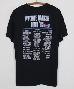 1985 Tina Turner Private Dancer Tour Shirt BACK AA