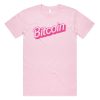 Bitcoin Pink Retro T-shirt AA