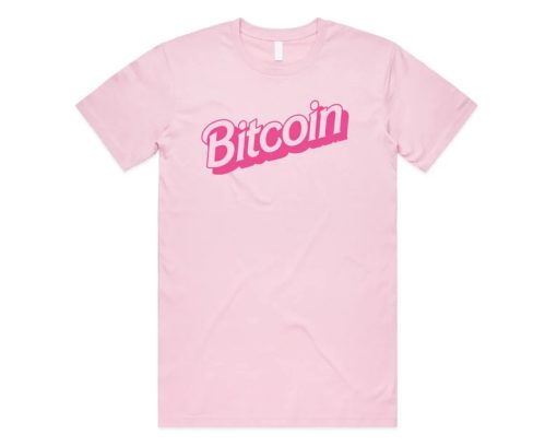 Bitcoin Pink Retro T-shirt AA