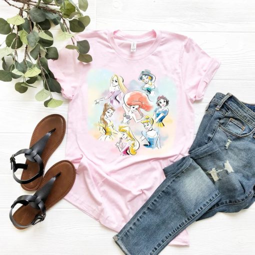 Disney Watercolor Princess Shirt AA