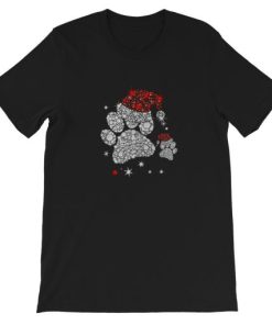 Dog Paw Christmas Short-Sleeve Unisex T-Shirt AA