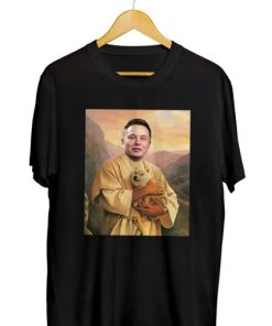 Elon Musk Holding Holy Doge T-Shirt AA