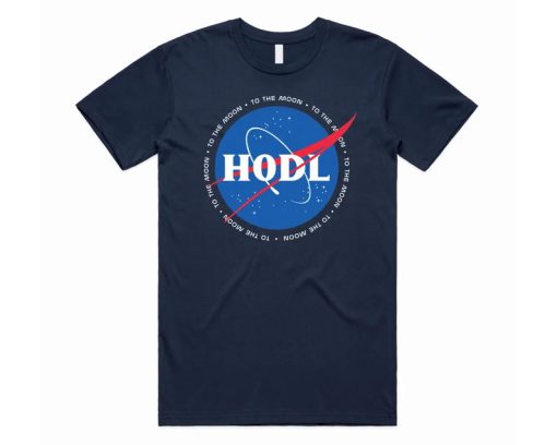 HODL To The Moon Space T-Shirt AA