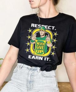 John Cena Respect never give up green shirt AA