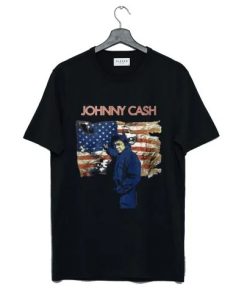 Johnny Cash USA Flag T Shirt AA