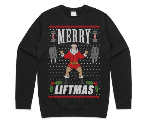 Merry Liftmas Christmas Sweatshirt AA