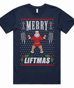 Merry Liftmas Christmas T-shirt AA