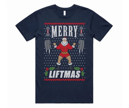 Merry Liftmas Christmas T-shirt AA