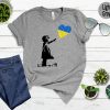 Pray for Ukraine Banksy Peace Shirt AA