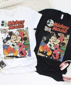 Retro Minnie & Mickey Mouse Poster T-shirts AA