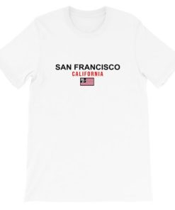 San Francisco California Flag Short-Sleeve Unisex T-Shirt AA