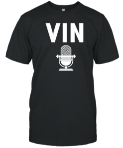 Vin Scully Microphone T-Shirt AA