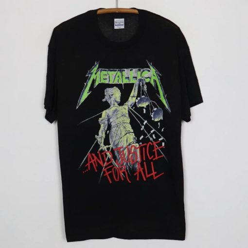 vintage 1988 Metallica And Justice For All Tour Shirt AA