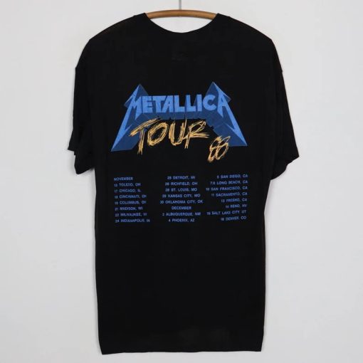 vintage 1988 Metallica And Justice For All Tour Shirt BACK AA