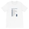 whovian checklist Doctor who Short-Sleeve Unisex T-Shirt AA