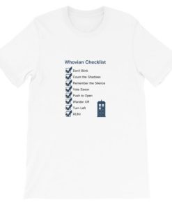 whovian checklist Doctor who Short-Sleeve Unisex T-Shirt AA