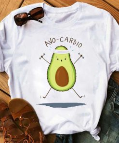 Avo-Cardio Avocado Graphic T-Shirts AA