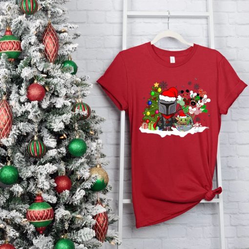 Baby Yoda And Mandalorian Christmas Shirt AA