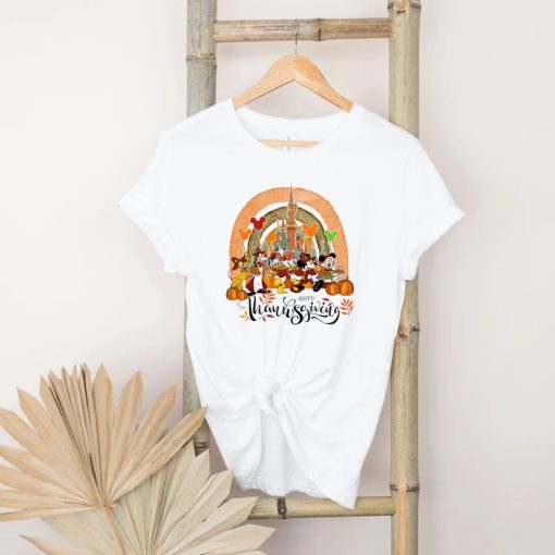 Disney Characters Happy Thanksgiving Shirt AA